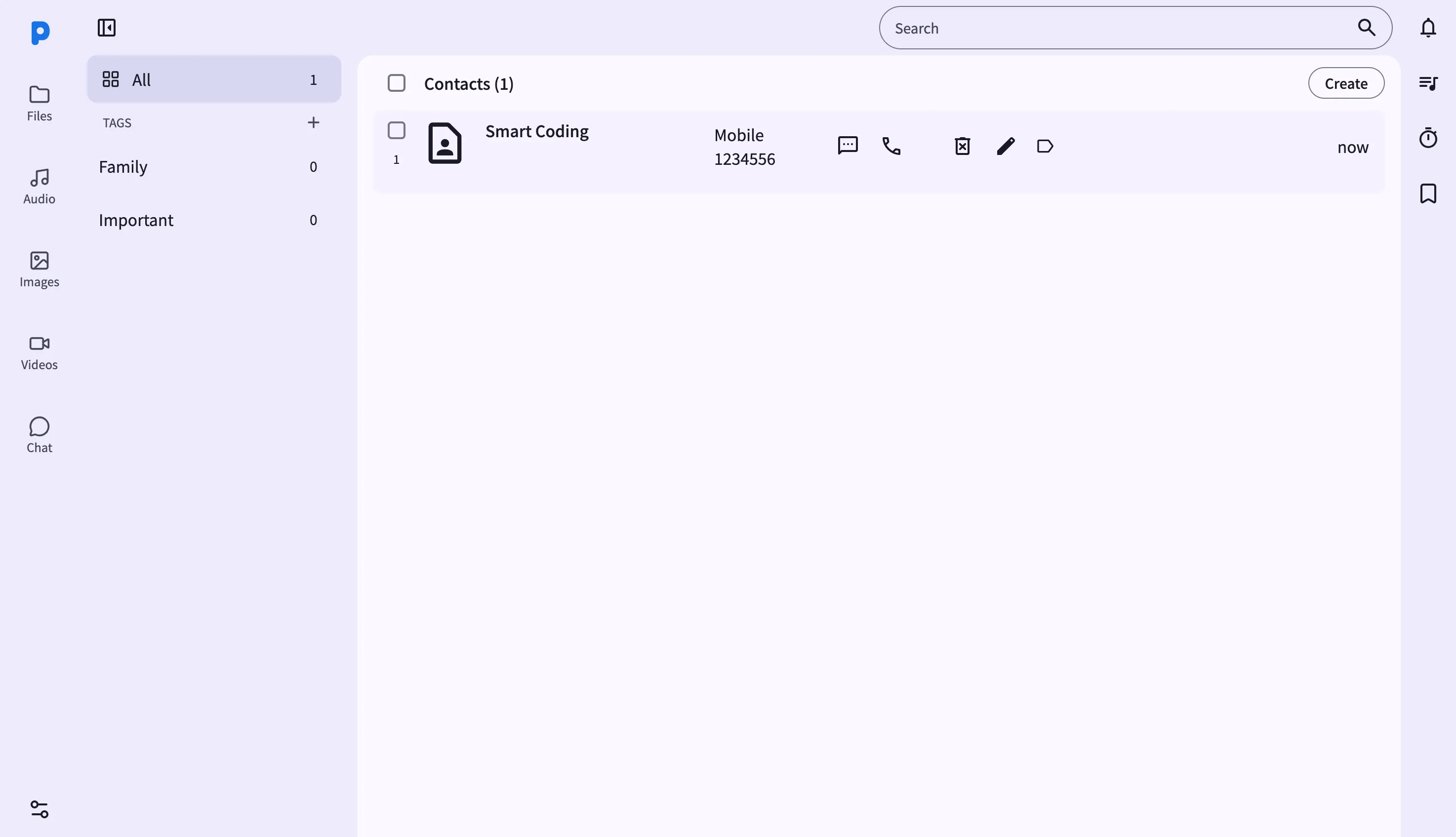 Captura: Contactos