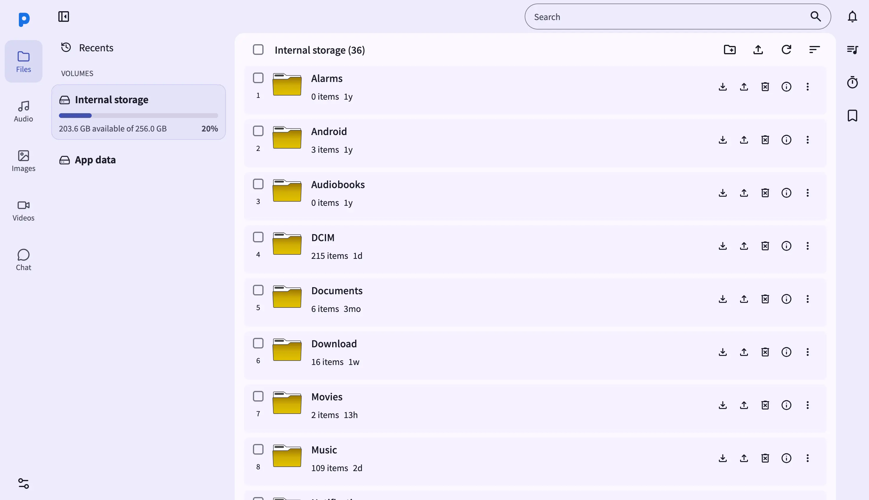 Captura: Archivos